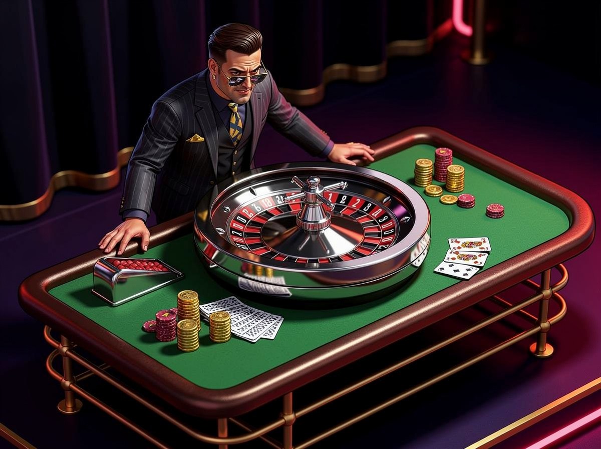 Live dealer tables at Mafia Casino